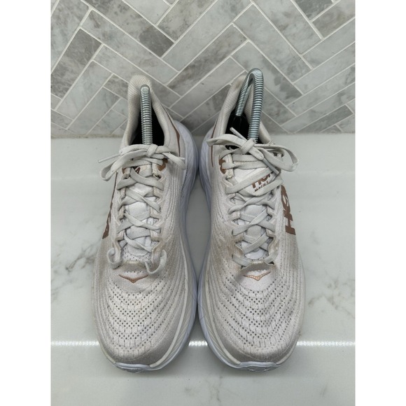 Hoka One One Mach 5 Running Sneakers Shoes White Copper Womens Size 8 B 8B - Picture 3 of 8